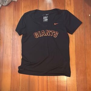 Nike Black Giants Tee with Orange Accents